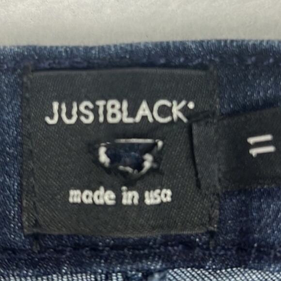 Just Black Women’s Dark Wash Denim Jeans Stretch SZ 11 Skinny Cut Elevated Basic - Picture 9 of 11